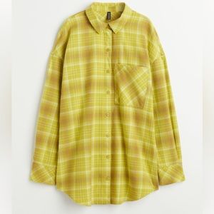 Yellow Flannel Button Down